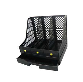 Kích thước A4 Vĩnh viễn ESD Tạp chí An toàn Rổ tập tin 3 ngăn Tùy chọn ngăn kéo