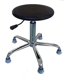 Polyurethane tròn Ghế an toàn ESD với mẫu vòng chống trượt Màu đen