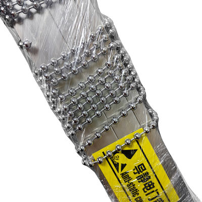 Khoảng cách của 8cm rèm cửa dẫn điện Chiều rộng 2m * Chiều cao 1m Diameter 6mm Static Conductive Stainless Steel Bead Curtain