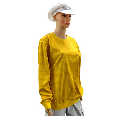 Màu vàng 5mm Dải 99% Cotton + 1% Carbon Fiber ESD Áp dụng cho phòng thí nghiệm