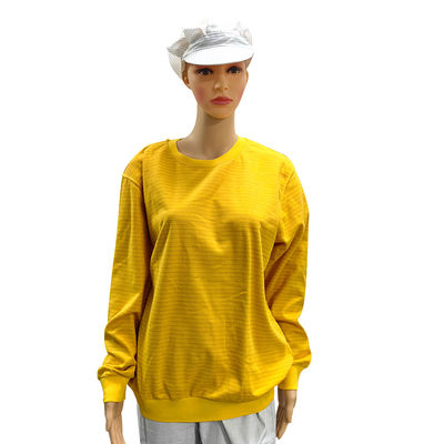 Màu vàng 5mm Dải 99% Cotton + 1% Carbon Fiber ESD Áp dụng cho phòng thí nghiệm