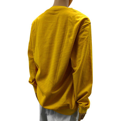 Màu vàng 5mm Dải 99% Cotton + 1% Carbon Fiber ESD Áp dụng cho phòng thí nghiệm