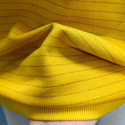 Màu vàng 5mm Dải 99% Cotton + 1% Carbon Fiber ESD Áp dụng cho phòng thí nghiệm