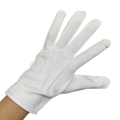 Hít thở 100% Cotton White Jewelry Gloves Ceremony Parade Hòa sĩ danh dự