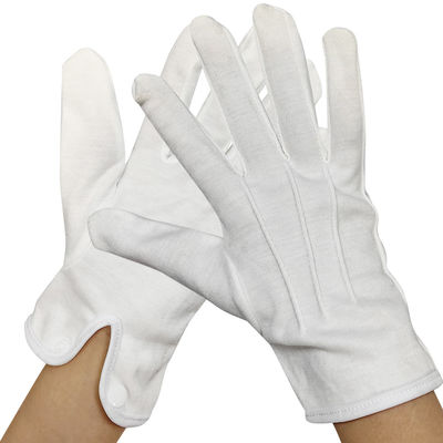 Hít thở 100% Cotton White Jewelry Gloves Ceremony Parade Hòa sĩ danh dự