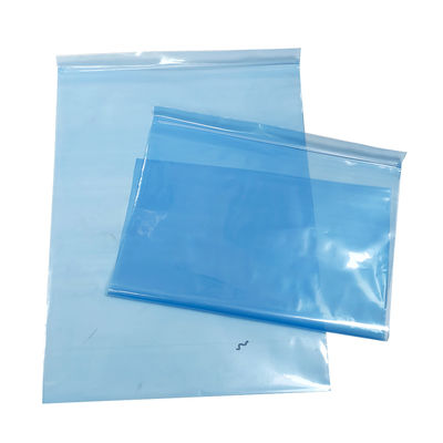 Blue PE ESD Zip Lock Shielding Bag For Cleanroom Packaging Các thành phần điện tử cỡ nhỏ và trung bình