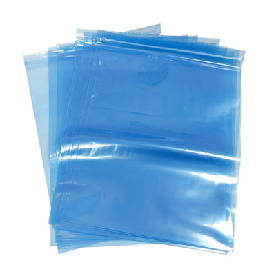 Blue PE ESD Zip Lock Shielding Bag For Cleanroom Packaging Các thành phần điện tử cỡ nhỏ và trung bình