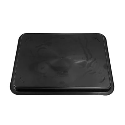 530x365x43mm ESD Tray hình vuông chống tĩnh Đen nhựa hình chữ nhật mờ ESD Tray ESD Vòng tròn điện tử