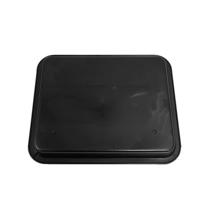 217x174x26mm Đen ESD chống tĩnh nhựa Quad Trays Vòng tròn điện tử bàn xoay