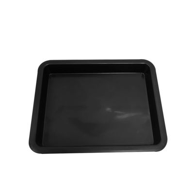 283x223x28mm Black Plastic Square Tray Anti-Static Tray Parts Box Turnover Box Pp Rubber Tray