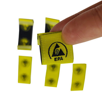 ESD Kháng tĩnh EPA Biểu hiệu cảnh báo thêu vải dán quần áo phòng sạch