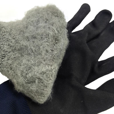 Đen Xanh Mùa đông Thể thao ngoài trời Làm việc Latex ngâm với bọt Cashmere Gloves ấm áp