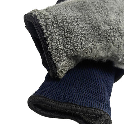 Đen Xanh Mùa đông Thể thao ngoài trời Làm việc Latex ngâm với bọt Cashmere Gloves ấm áp