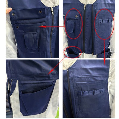 Áo ghi lê công việc chống tĩnh điện denim xanh cho thợ điện