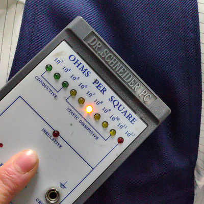 Áo ghi lê công việc chống tĩnh điện denim xanh cho thợ điện