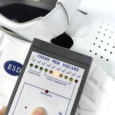 Giày bảo hộ ESD nhẹ chống tĩnh điện đế PU mềm, thoáng khí, chống bụi, mũi thép