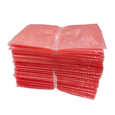 Red ESD Bubble Bag Anti Static Double Sided
