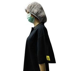 Vải cotton dệt kim 5 Mm Áo sơ mi POLO chống tĩnh điện Tay ngắn với dấu hiệu ESD