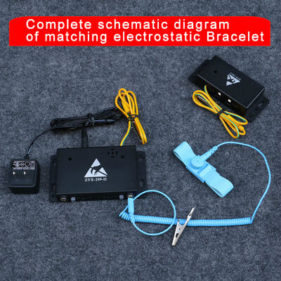 Máy kiểm tra vòng đeo tay chống tĩnh điện hai trạm 209-2 ESD, theo dõi trực tuyến