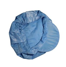 Trắng xanh vàng chống tĩnh điện Esd Cap Vải Polyester không bụi Kích thước S / M / L / Xl
