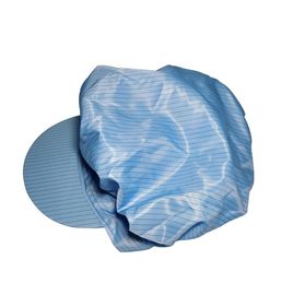 Trắng xanh vàng chống tĩnh điện Esd Cap Vải Polyester không bụi Kích thước S / M / L / Xl