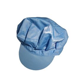 Trắng xanh vàng chống tĩnh điện Esd Cap Vải Polyester không bụi Kích thước S / M / L / Xl