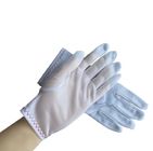 Kiểm tra phòng sạch Găng tay nylon Tricot Găng tay nhẹ Không bụi Kích thước M / L