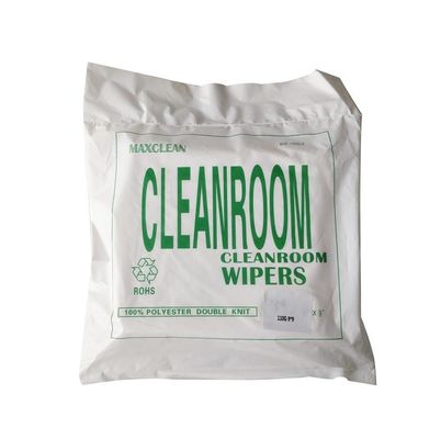 6 &quot;X6&quot; 140GSM Khăn lau phòng sạch dệt kim đôi Polyester