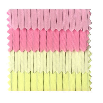 5mm Sọc 99% Polyester 1% Carbon ESD Vải cho Phòng sạch Class 10000