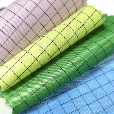 5mm Sọc 99% Polyester 1% Carbon ESD Vải cho Phòng sạch Class 10000