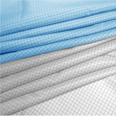 98% Polyester 2% Sợi carbon ESD 5MM Vải lưới cho hàng may mặc trong phòng sạch