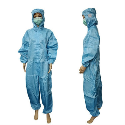 Sọc 5mm có thể giặt được Quần áo không bụi chống tĩnh điện cho phòng sạch