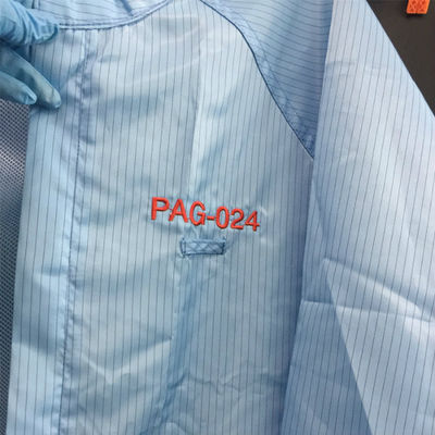 Sọc 5mm có thể giặt được Quần áo không bụi chống tĩnh điện cho phòng sạch