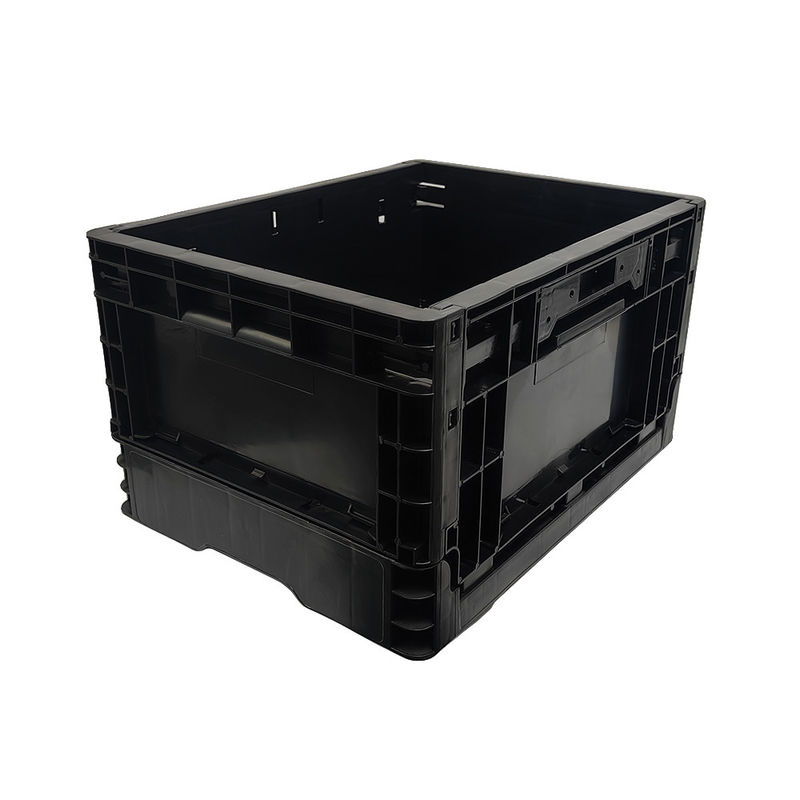 400*300*220MM Hắc chống tĩnh hộp gấp hộp nhựa vòng quay hộp nhựa gấp