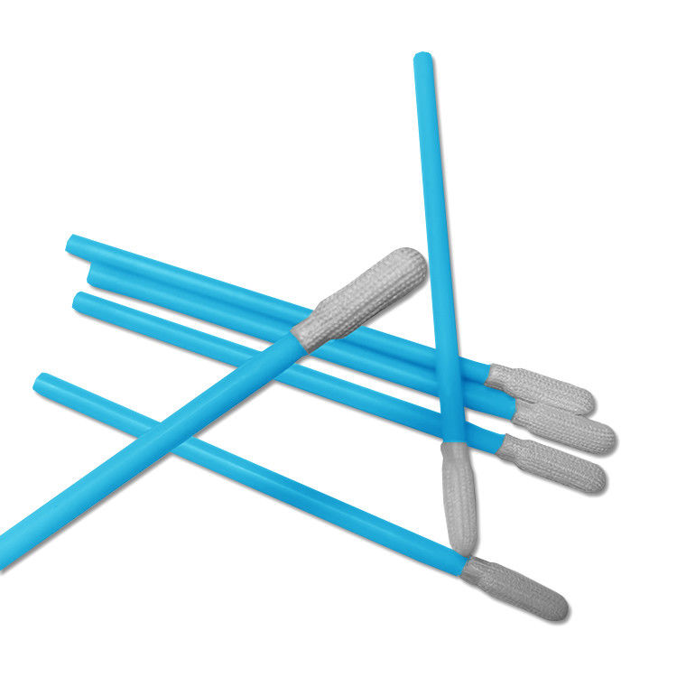 PS743 Rửa khoảng trống Phòng sạch Swabs Stick PP Handle Polyester Tip Industrial Cleanroom Swabs