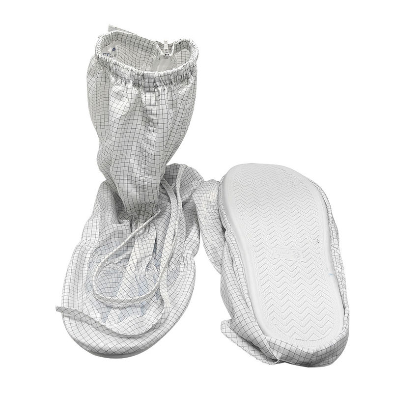 Giày ESD chống tĩnh trắng 5mm dây đai vải ESD giày an toàn phòng sạch giày chống bụi