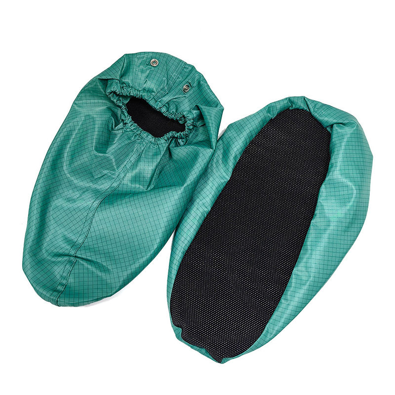 Cleanroom Green PVC Soft Sole ESD Workshop Factory Khóa giày chống trượt chống tĩnh