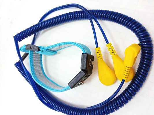 Dây điện kép ESD Dây phóng tĩnh điện có thể điều chỉnh Dây PU có thể điều chỉnh 4mm
