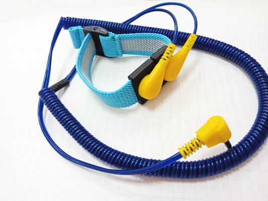 Dây điện kép ESD Dây phóng tĩnh điện có thể điều chỉnh Dây PU có thể điều chỉnh 4mm