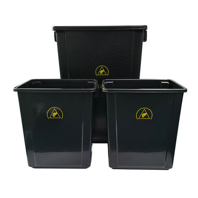 Thùng rác phòng sạch chống tĩnh điện bằng nhựa đen 20L/40L