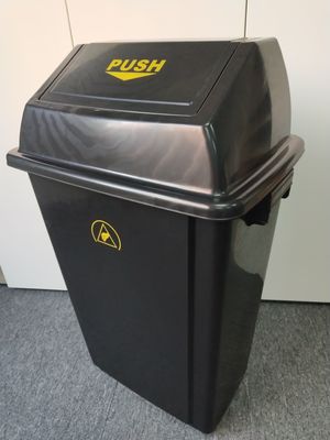 60L phòng sạch nhựa dung lượng lớn DES thùng rác với nắp 440 * 310 * 755MM